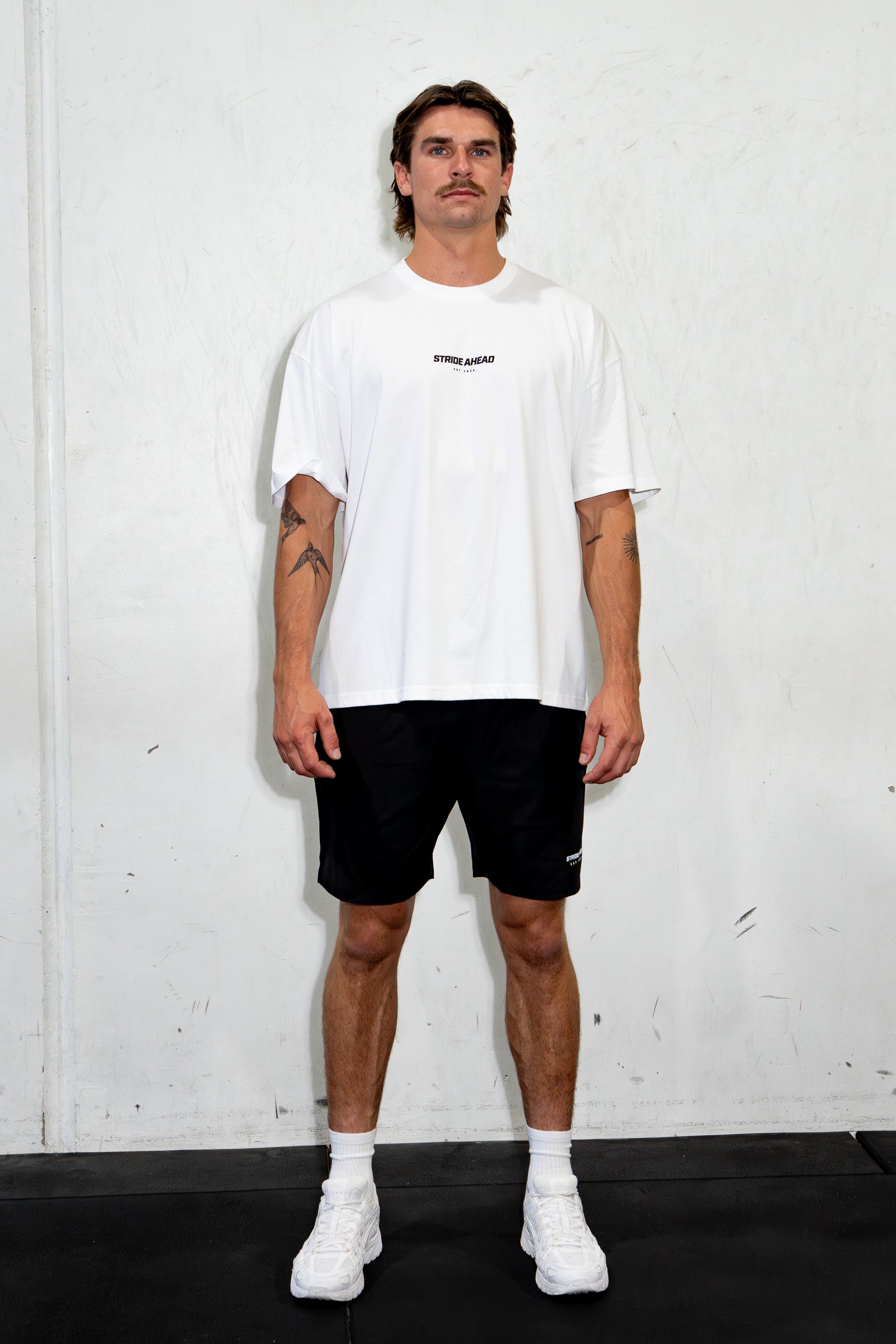 Classic Oversized Tee "Running CO" White